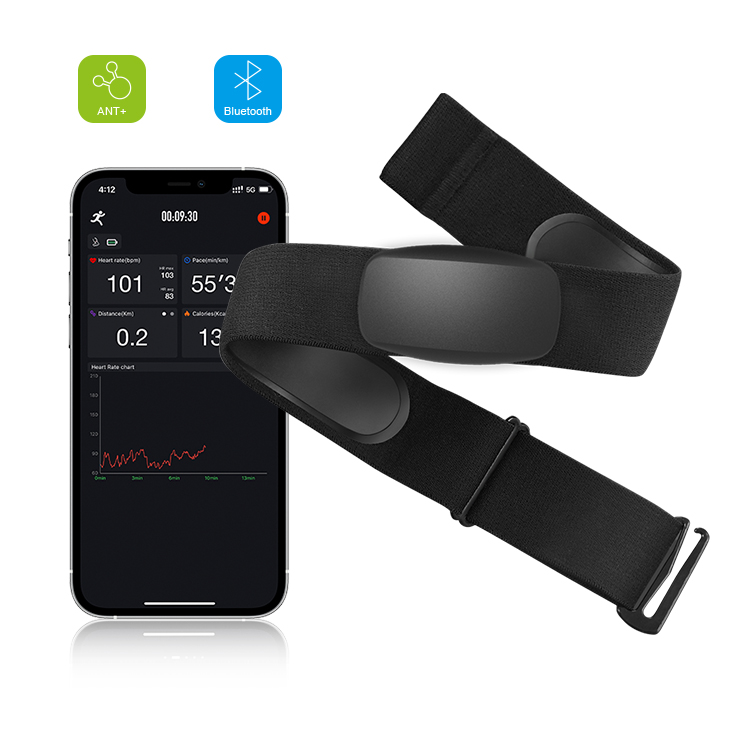 Heart Rate Monitor Chest Strap Ant+ - BLE5.0 ANT+ 심박수 모니터 가슴 스트랩