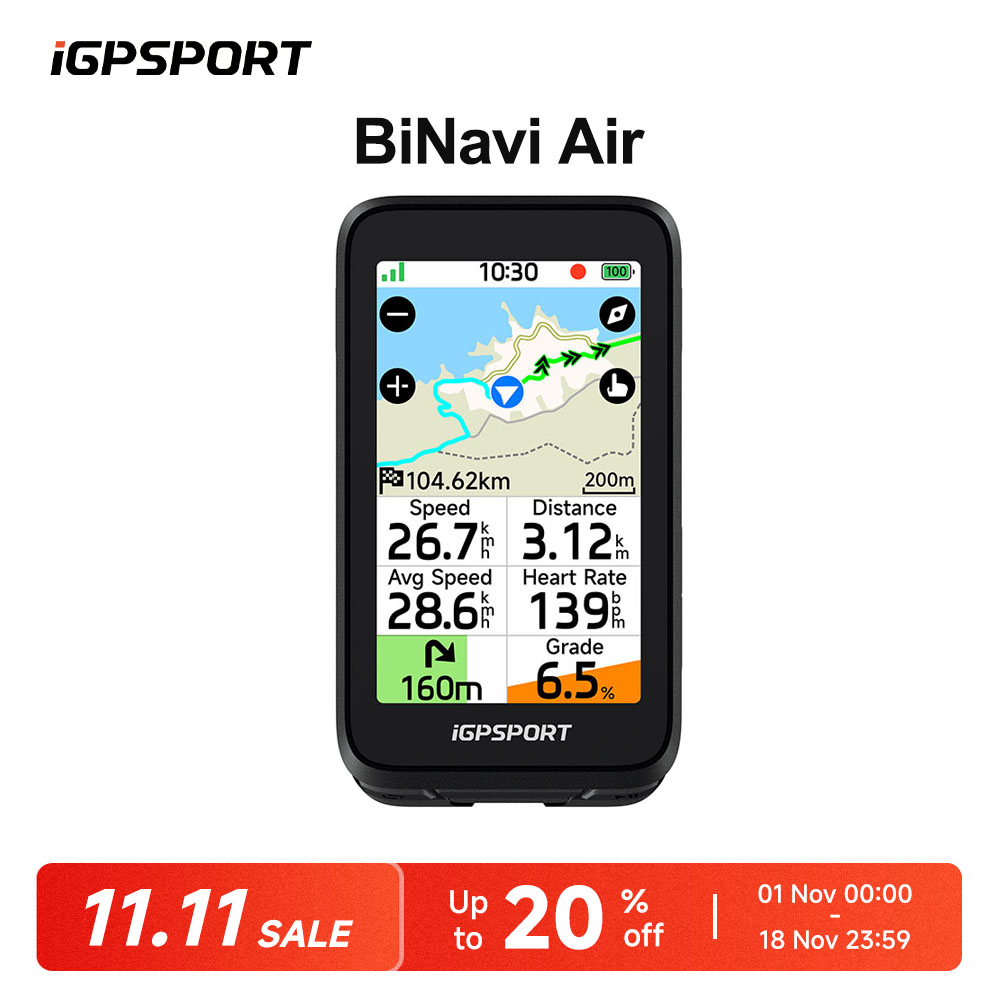 Bike Computer Gps Navigation Map - iGPSPORT BiNavi Air 터치스크린 GPS 자전거
