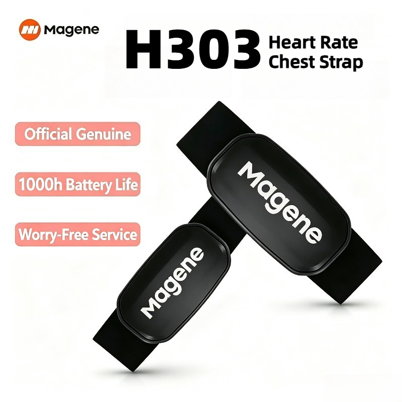 Heart Rate Monitor Chest Strap Ant+ - 마게네 H303 심박수 측정기, 듀얼 ANT+