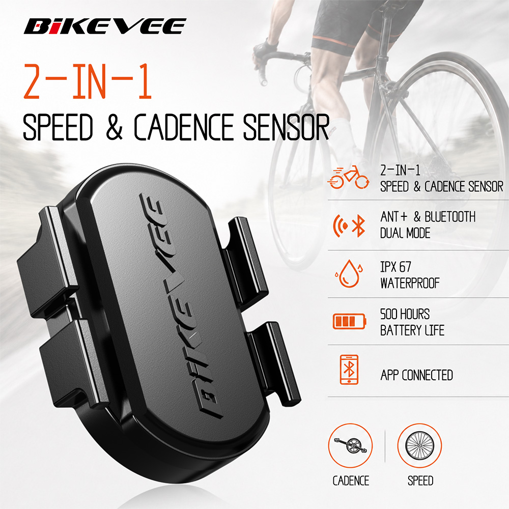Cycling Cadence Sensor Bluetooth Ant - BIKEVEE 범용 무선 ANT+ 블루투스 케이던스