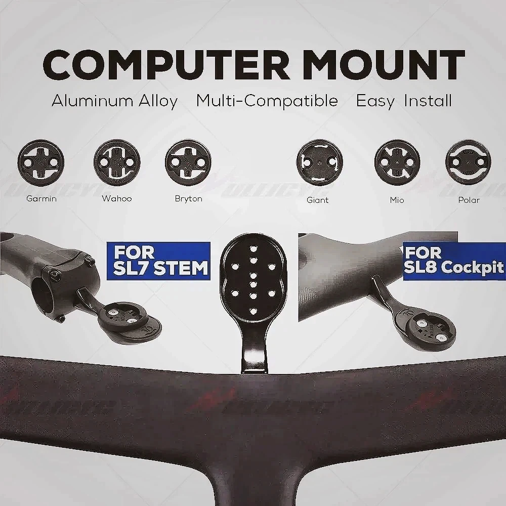 Out Front Bike Computer Mount Garmin - SL8 SL7용 전면 장착형 자전거 컴퓨터
