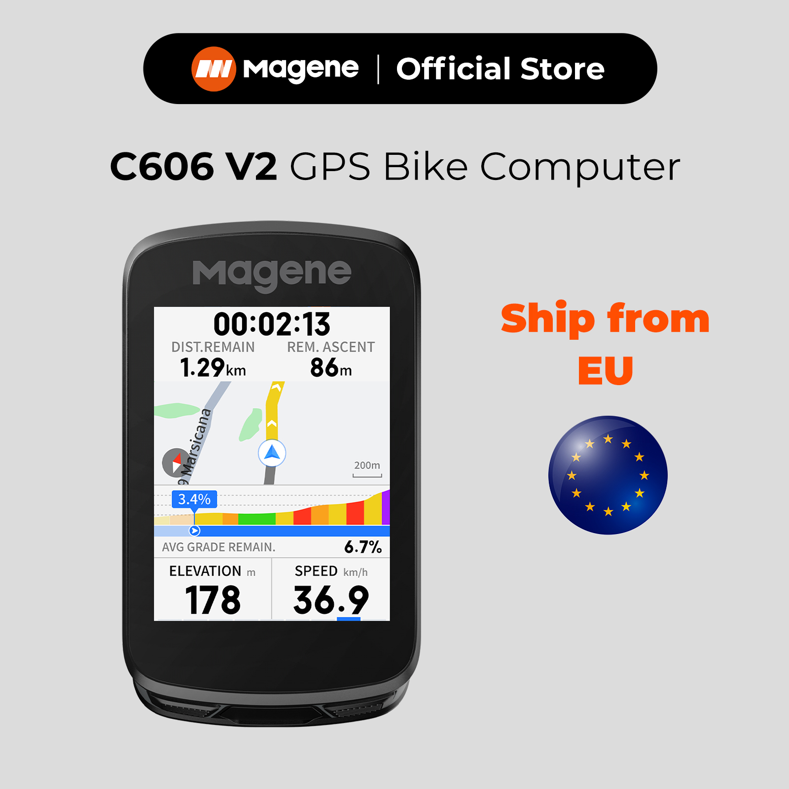 마젠 C606V2 GPS 자전거 컴퓨터 내비게이션 속도 - Bike Computer Gps Navigation Map 리뷰 및 가격