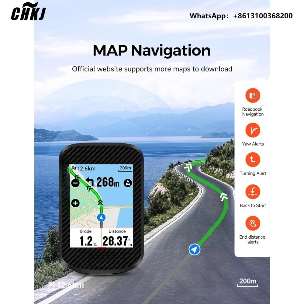 BSC300T 무선 자전거 컴퓨터 GPS, 터치스크린  - Bike Computer Gps Navigation Map 리뷰 및 가격