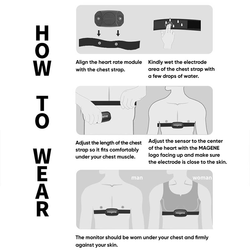 Magene H303 심박수 센서, 블루투스 ANT 업 - Heart Rate Monitor Chest Strap Ant+ 리뷰 및 가격