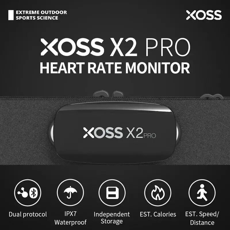 XOSS X2 Pro 가슴 스트랩 심박수 센서 방수 블 - Heart Rate Monitor Chest Strap Ant+ 리뷰 및 가격