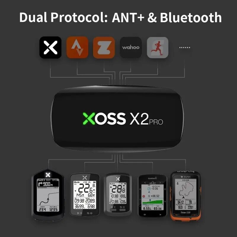 XOSS X2 Pro 가슴 스트랩 심박수 센서 방수 블 - Heart Rate Monitor Chest Strap Ant+ 리뷰 및 가격