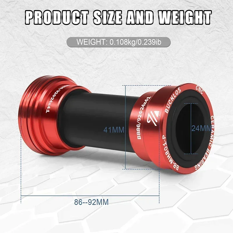 BUCKLOS BB86 92 하단 브래킷 Mtb 도로  - Ceramic Bearing Bottom Bracket Bb86 리뷰 및 가격