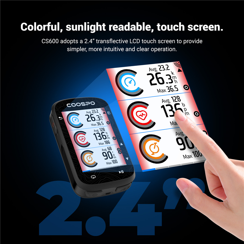 NEW COOSPO CS600 터치스크린 자전거 컴퓨터 - Bike Computer Gps Navigation Map 리뷰 및 가격
