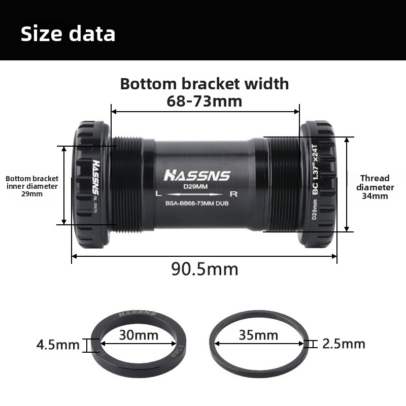 RIRO 세라믹 바텀 브래킷 BSA 나사산 DUB 29 - Ceramic Bearing Bottom Bracket Bb86 리뷰 및 가격