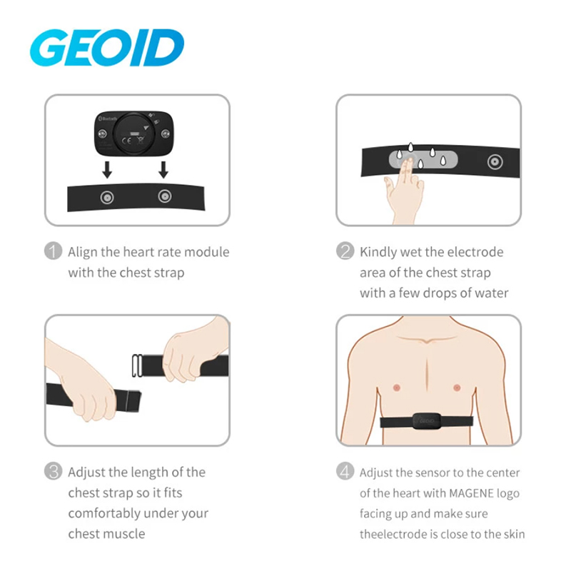 GEOID HS500 심박수 모니터 무버 GPS 블루투 - Heart Rate Monitor Chest Strap Ant+ 리뷰 및 가격