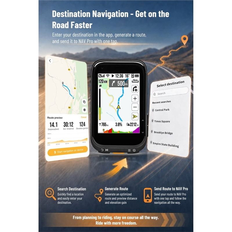 A74K - 컬러 화면, 터치스크린, 스마트 AI, G - Bike Computer Gps Navigation Map 리뷰 및 가격
