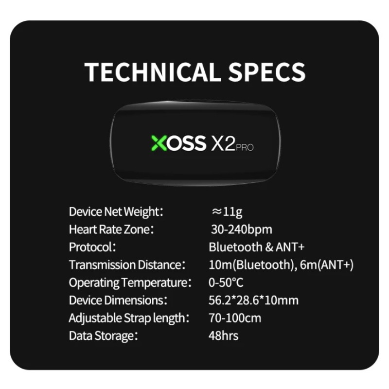 XOSS X2 Pro 심박수 모니터 센서 블루투스 AN - Heart Rate Monitor Chest Strap Ant+ 리뷰 및 가격