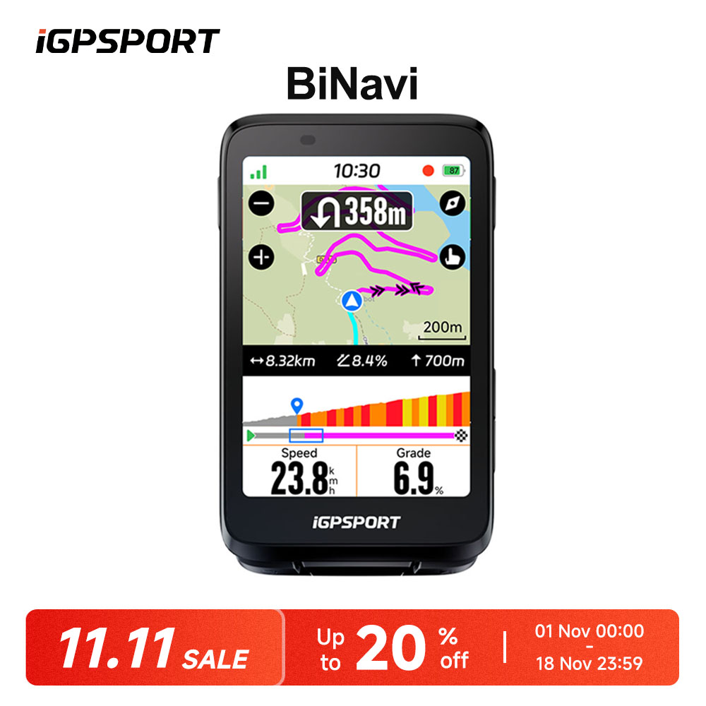 iGPSPORT BiNavi 터치스크린 GPS 자전거  - Bike Computer Gps Navigation Map 리뷰 및 가격