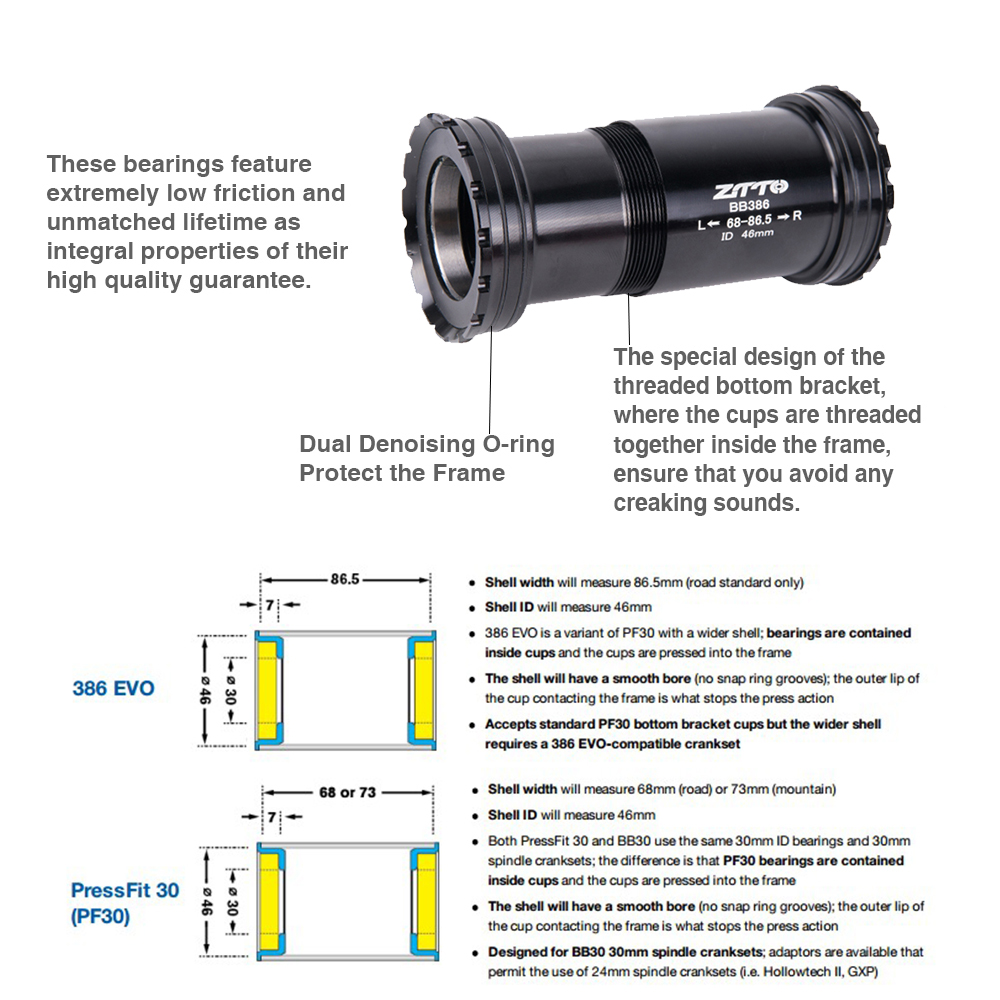 ZTTO BB386 30 세라믹 베어링이 장착된 바텀  - Ceramic Bearing Bottom Bracket Bb86 리뷰 및 가격
