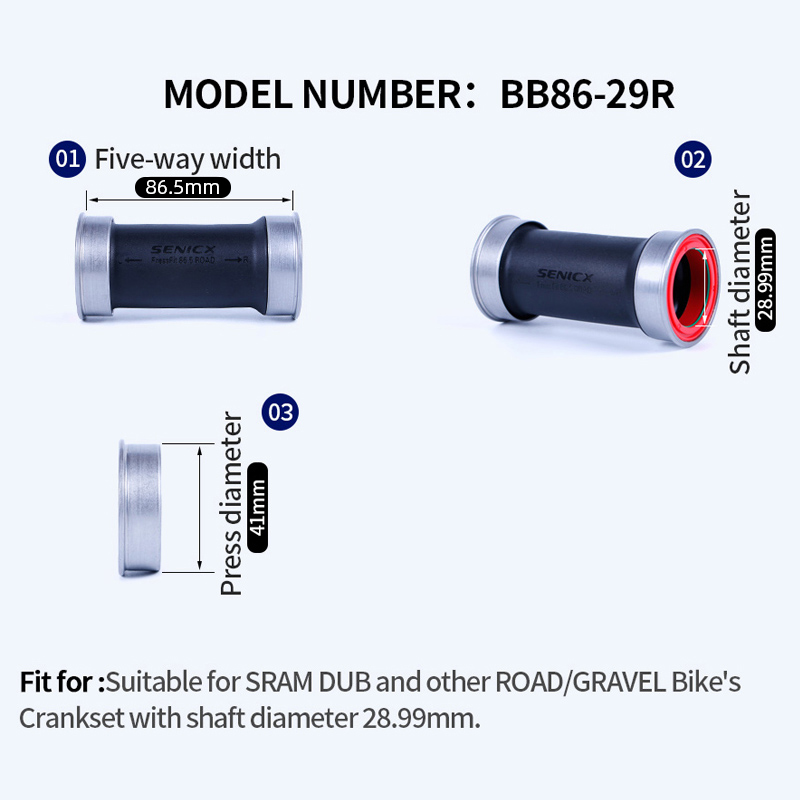 SENICX BB86 DUB 바텀 브래킷 프레스 핏 4 - Ceramic Bearing Bottom Bracket Bb86 리뷰 및 가격