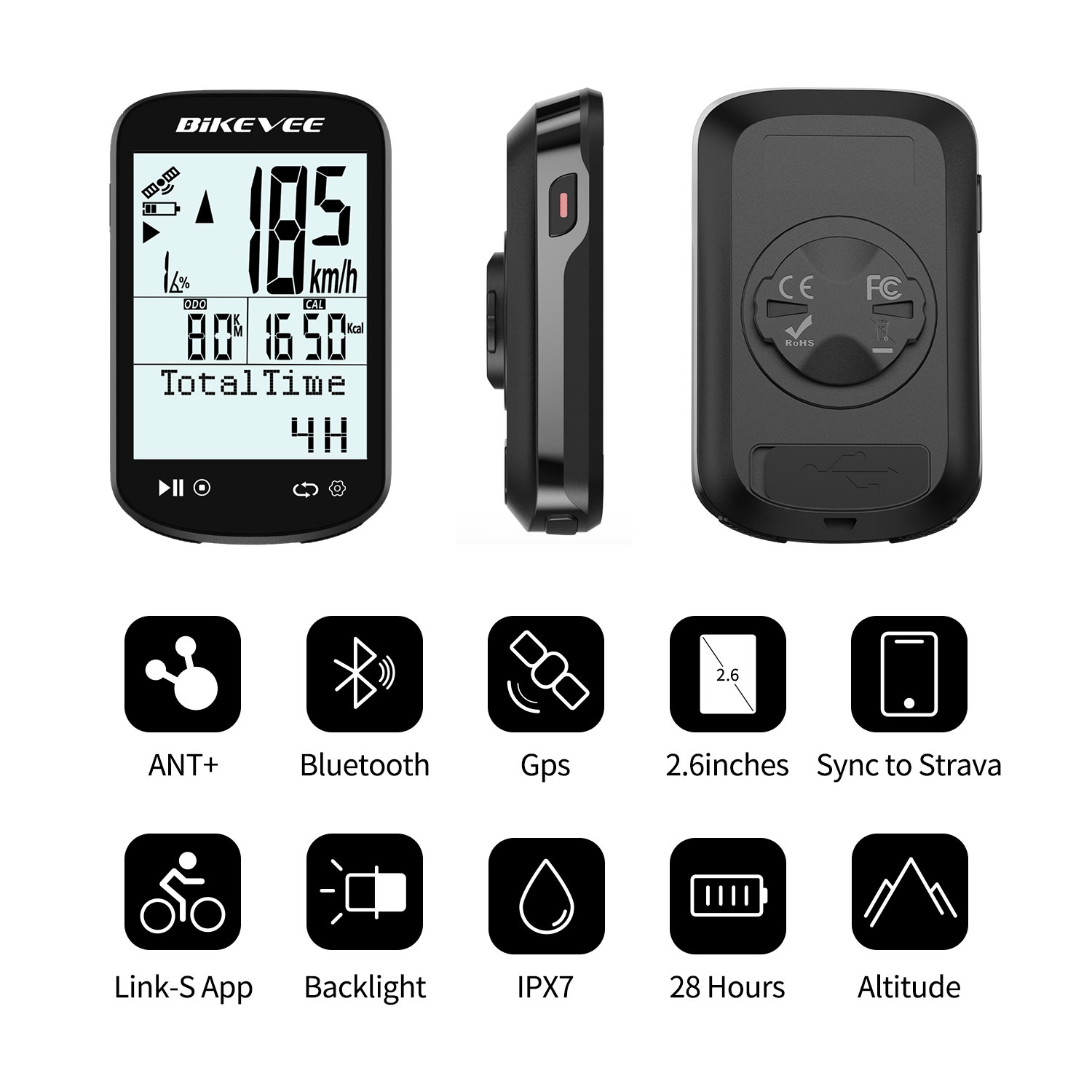 최신 2.6인치 5.4 블루투스 ANT+ 무선 GPS  - Cycling Cadence Sensor Bluetooth Ant 리뷰 및 가격