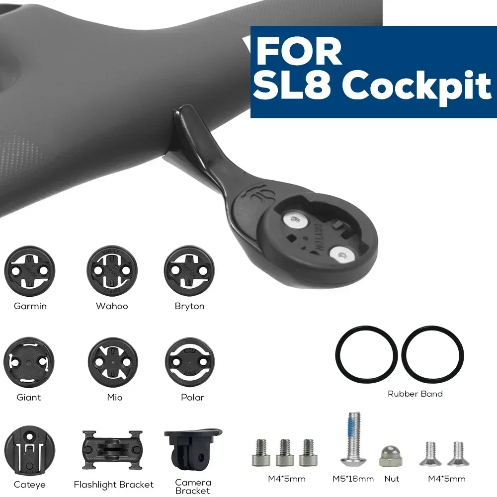 SL8 SL7용 전면 장착형 자전거 컴퓨터 마운트, 알 - Out Front Bike Computer Mount Garmin 리뷰 및 가격